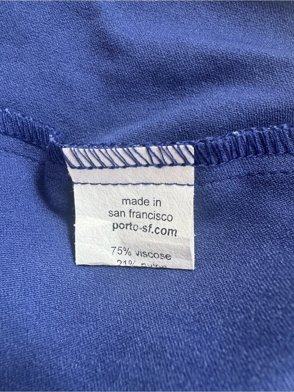 NWT 215$ Porto San Francisco Sleeveless layered Poppycock Dress in Periwinkle M - Picture 8 of 8